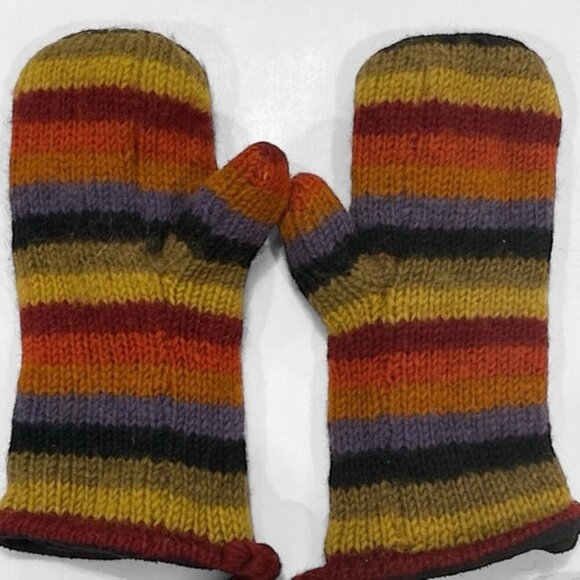Nepal Wool Mittens Handmade warm - Picture 1 of 8